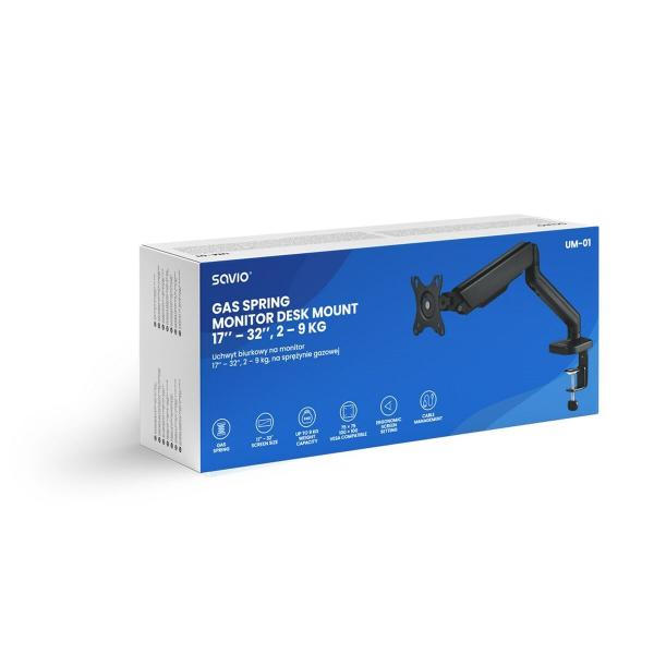 Suporte de Mesa para Ecrã Savio UM-01 17" 32"