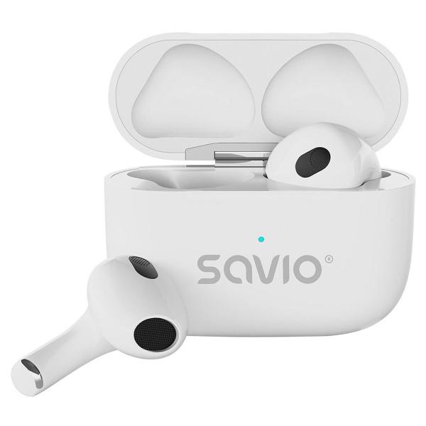 Auriculares sem fios Savio TWS-01PRO Branco