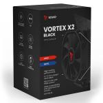Ventilador de CPU Savio VORTEX X2 BLACK