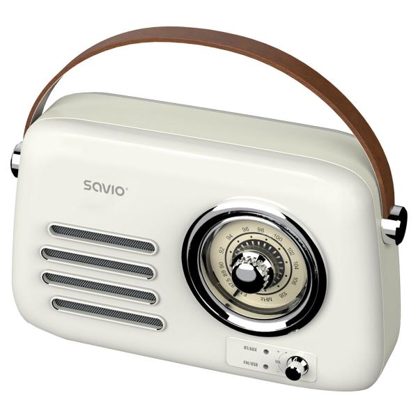 Rádio Portátil Savio RS-02 Branco