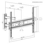 Suporte de Parede MacLean MC-798N 70" 35 kg