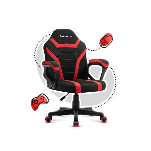 Cadeira de Gaming Huzaro HZ-Ranger 1.0 red mesh          Preto Vermelho
