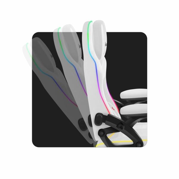 Cadeira de Gaming Huzaro HZ-FORCE 4.6 RGB WHITE MESH