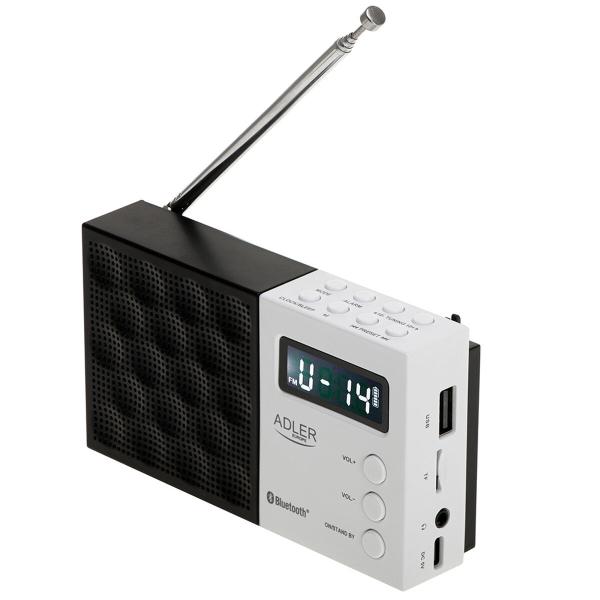 Rádio Adler pll fm ad 1908 Preto Branco