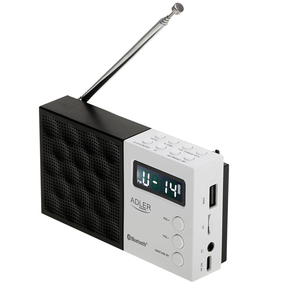 Rádio Adler pll fm ad 1908 Preto Branco