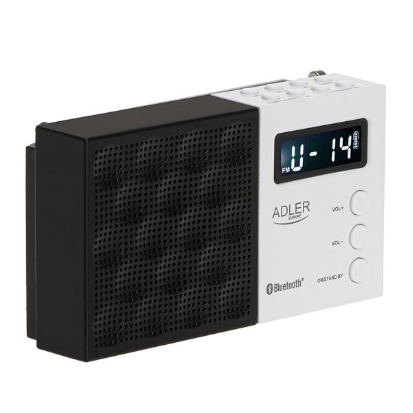 Rádio Adler pll fm ad 1908 Preto Branco