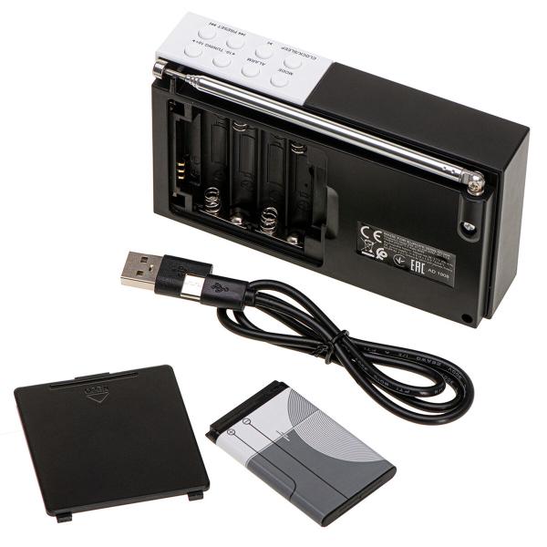 Rádio Adler pll fm ad 1908 Preto Branco