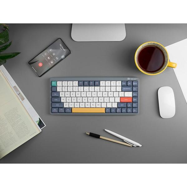 Teclado mecânico Tracer TRAKLA47279 Branco Multicolor QWERTY