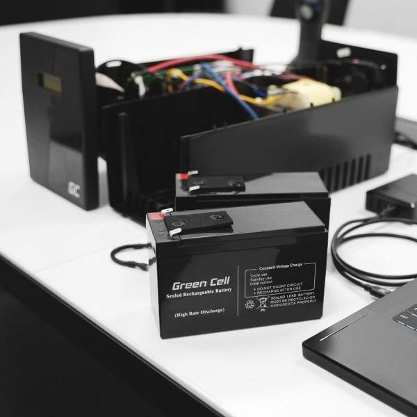 Bateria para Sistema Interactivo de Fornecimento Ininterrupto de Energia Green Cell AGM47 8500 mAh 12 V