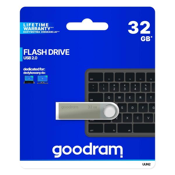 Memória USB GoodRam UUN2-0320S0R11 Preto Prateado 32 GB