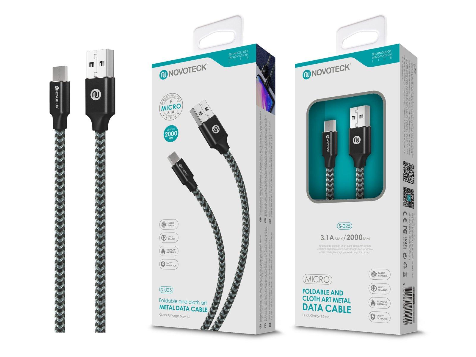 Cabo Micro USB 3.1A 2M S-025