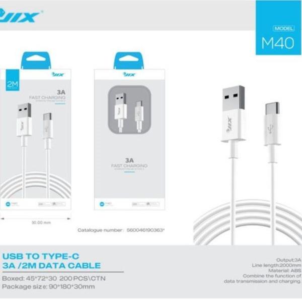 Cabo de Dados USB para Type-C (2M) – 3A