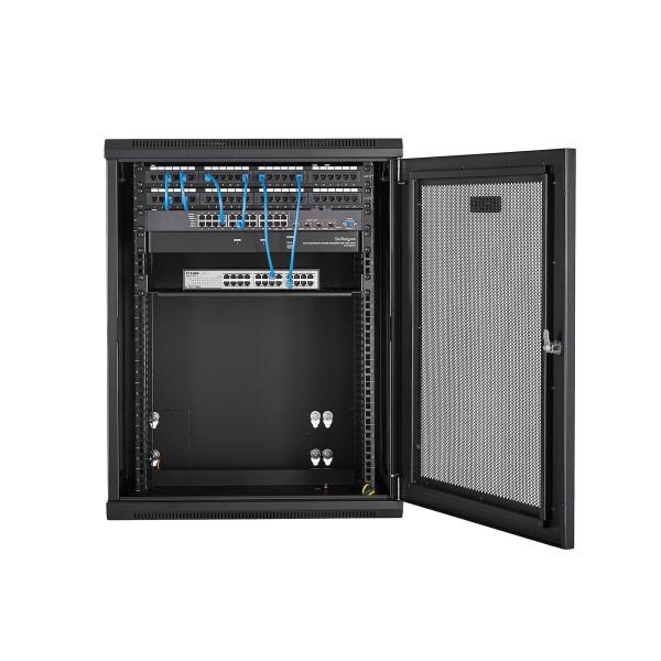 Armário rack mural Startech RK1520WALHM