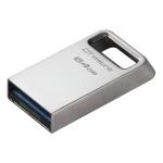 Memória USB Kingston DTMC3G2/64GB Corrente para Chave Prateado Preto 64 GB