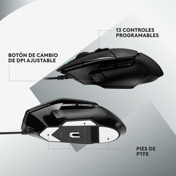 Rato Logitech 910-006139 25600 dpi Preto