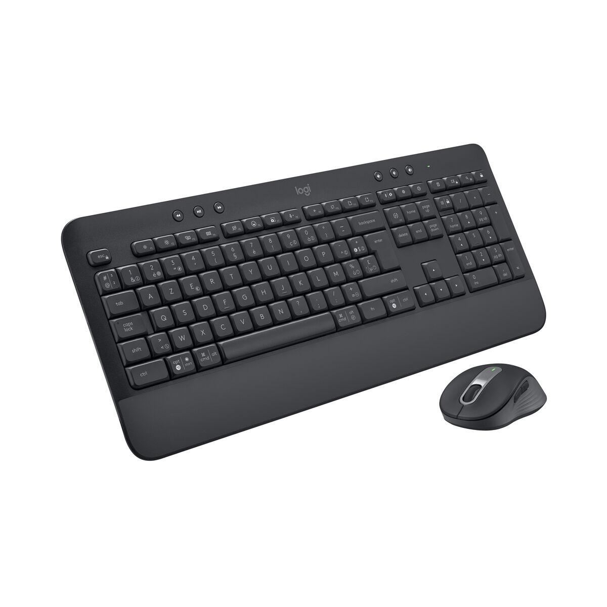 Teclado e Rato sem Fios Logitech 920-011001 Preto Azerty Francês