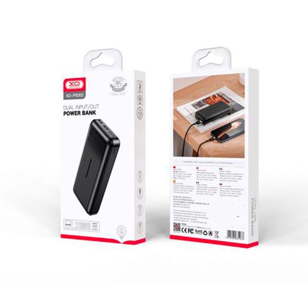Powerbank XO Preto 20000 mAh