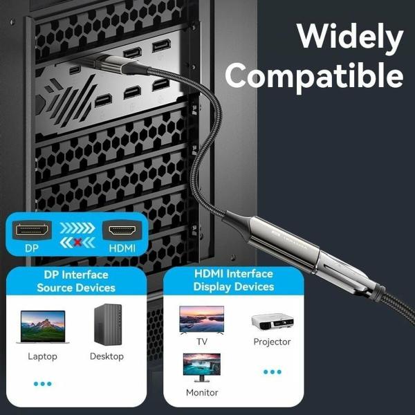 Cabo DisplayPort a HDMI Vention HFNBC Preto