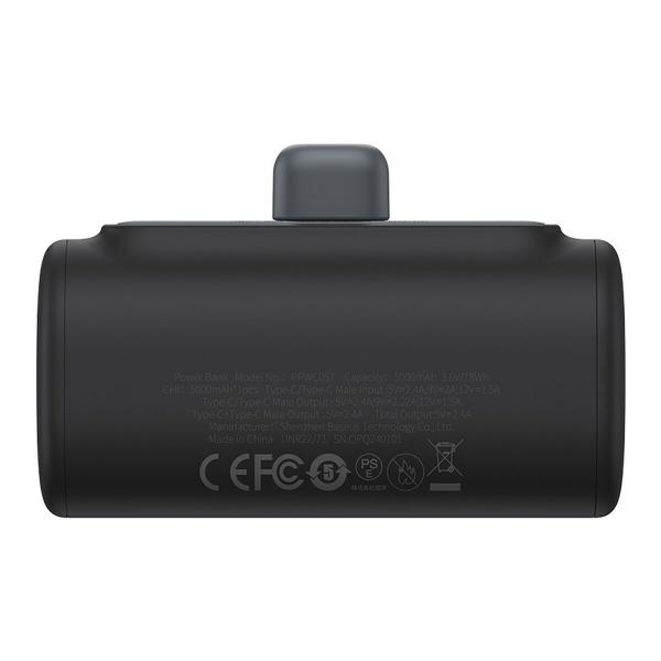 Powerbank Baseus P10068306113-00 Preto 5000 mAh