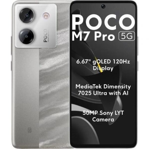 Smartphone Xiaomi POCO M7P 5G 12-512 SV Octa Core 12 GB RAM 512 GB Prateado
