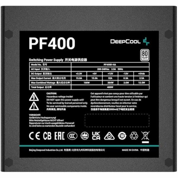 Fonte de Alimentação DEEPCOOL R-PF400D-HA0B-EU ATX 400 W 80 PLUS
