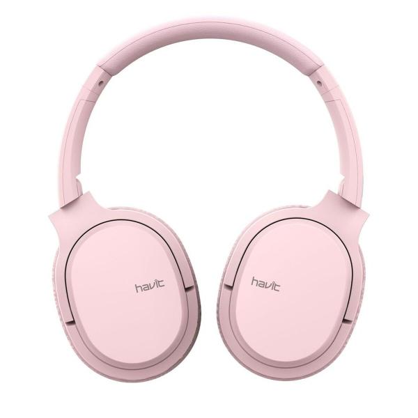 Fones de Ouvido Bluetooth de Faixa de Cabeça Havit I62 Cor de Rosa