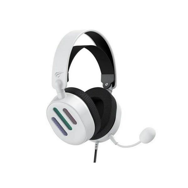 Auriculares com microfone para Vídeojogos Havit H2038U Branco Preto