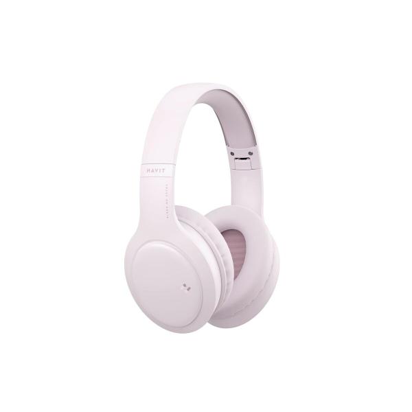 Fones de Ouvido Bluetooth de Faixa de Cabeça Havit H633BT Cor de Rosa