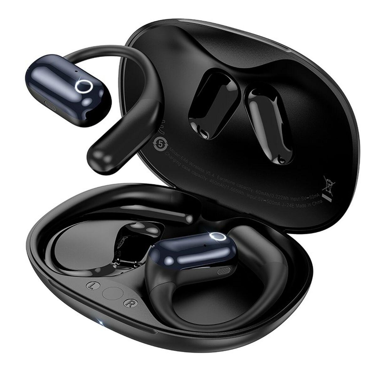 Auriculares Sem Fios com Estojo de Carregamento Hoco EA6 Preto