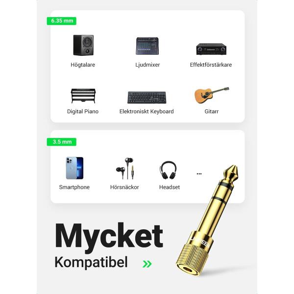 Adaptador Áudio Jack Ugreen 20503