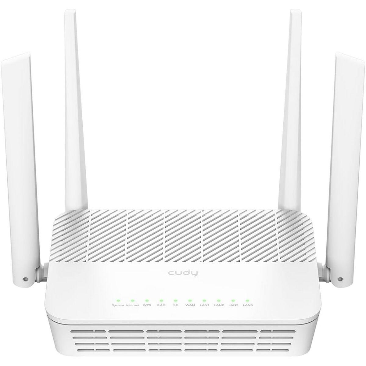 Router Cudy WR3000S Branco RJ45 Ethernet LAN Wi-Fi