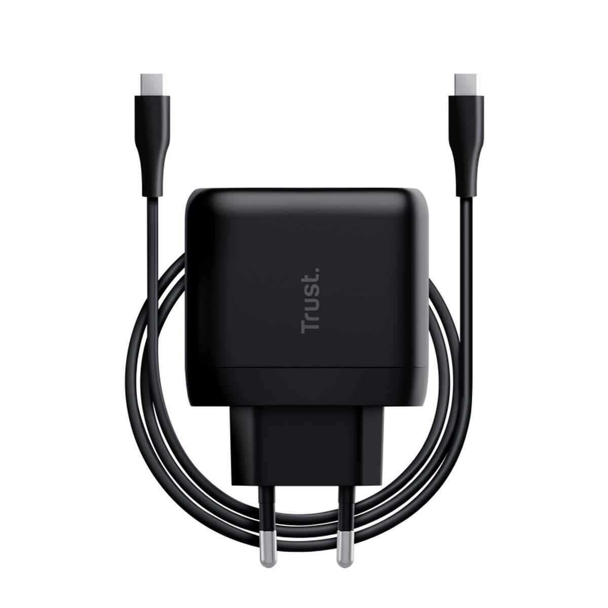 Carregador de Parede + Cabo USB-C Trust Maxo Preto 65 W