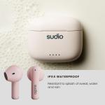 Auriculares in Ear Bluetooth Sudio A1 True Wireless Cor de Rosa