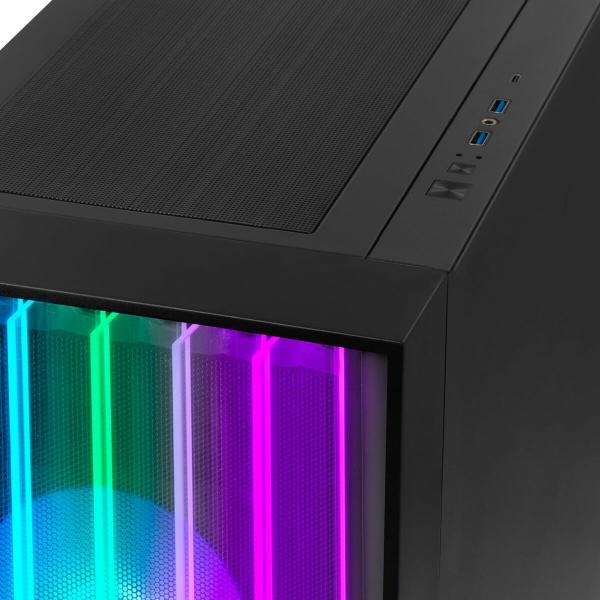 Caixa Semitorre ATX Yeyian Mirage X Cristal Templado Multicolor