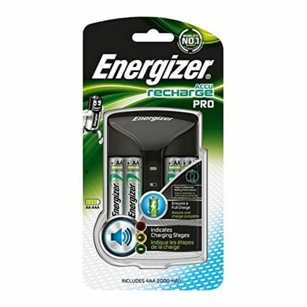 Carregador + Pilhas Recarregáveis Energizer Pro Charger