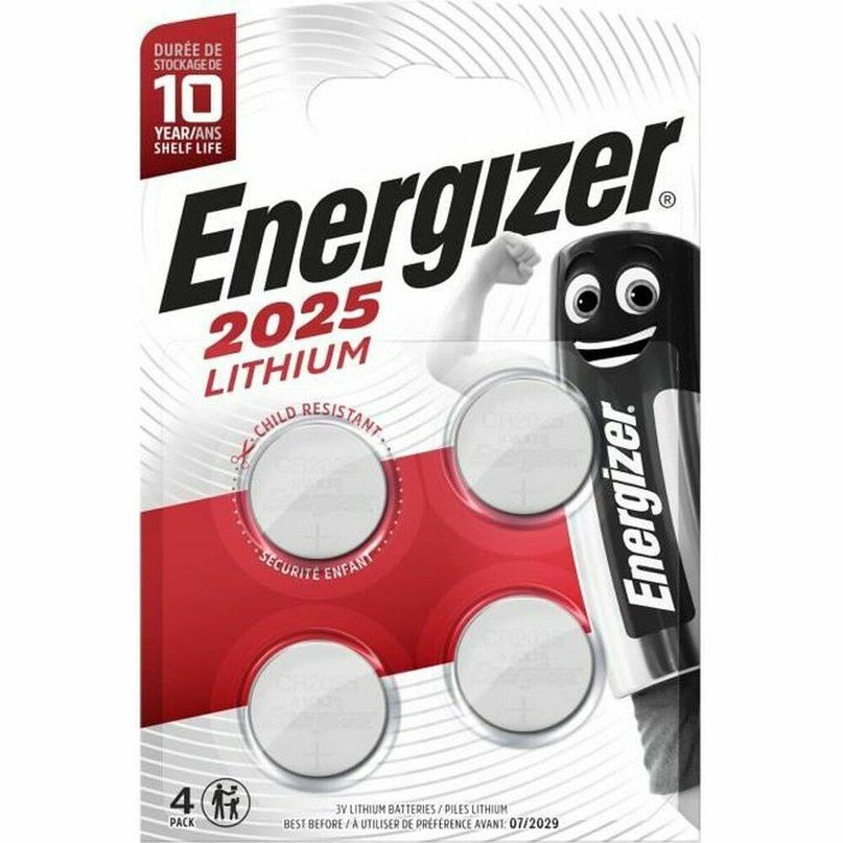 Pilhas Energizer CR2025 3 V CR2025 (4 Unidades)