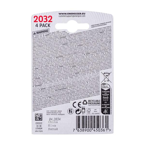 Pilha de Lítio Energizer 450362 3 V (4 Unidades)