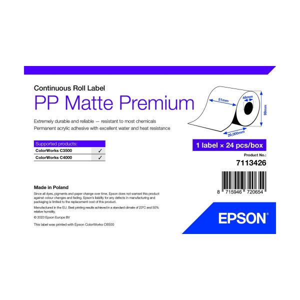 Papel para Imprimir Epson 7113426 Branco (24 Unidades)