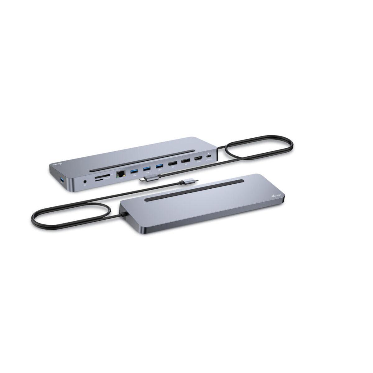 Hub USB-C i-Tec C31FLAT2PDPRO Prateado
