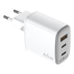 Carregador de Parede Celly UPTC1USB2USBC65 Branco
