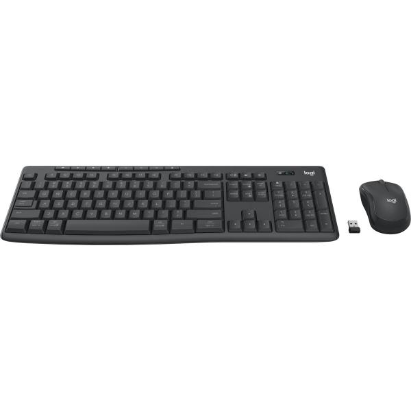 Teclado e Rato Logitech MK370 Cinzento Grafite Qwerty espanhol