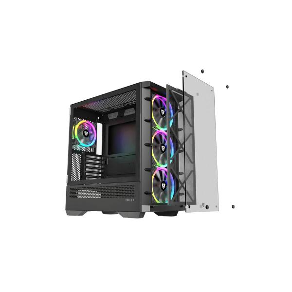 Caixa Semitorre ATX Nfortec NF-CS-DRACOX-B Preto