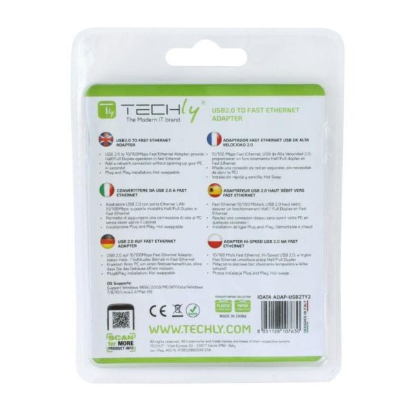 Adaptador USB para Ethernet Techly 107630 15 cm