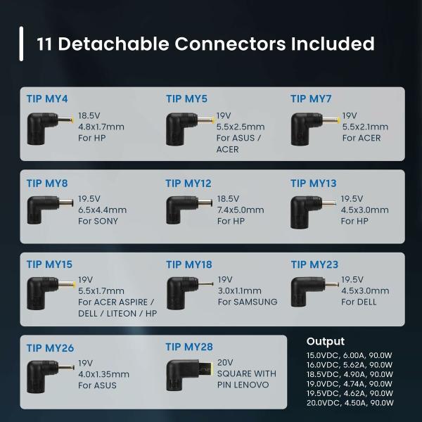 Carregador para Portátil Ewent ew3969 90 W