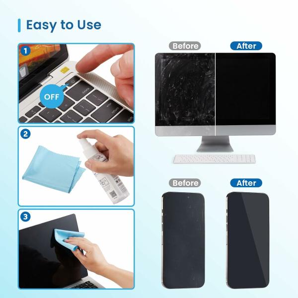 Kit de limpeza para ecrãs Ewent EW5668 100 ml