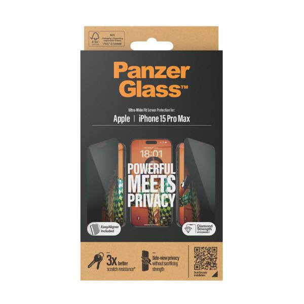 Protetor de ecrã para o telemóvel Panzer Glass P2812 Apple