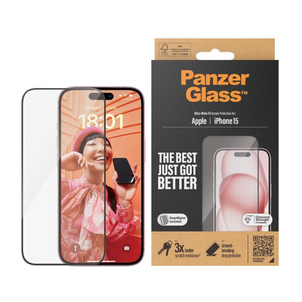 Protetor de ecrã para o telemóvel Panzer Glass 2809 Apple