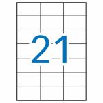 Etiquetas adesivas Apli 1276 Branco 100 Folhas 70 x 42,4 mm