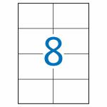 Etiquetas adesivas Apli 1279 100 Folhas 105 X 74 mm Branco