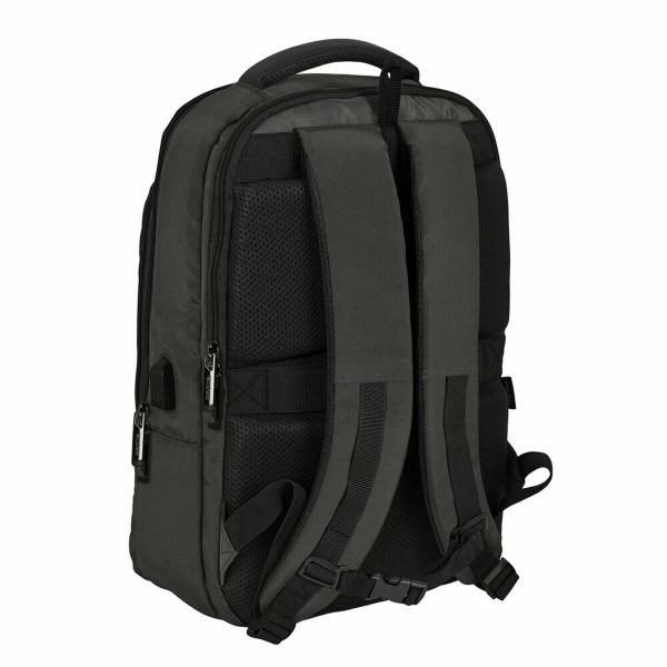 Mochila para Portátil e Tablet com Saída USB Safta Business Cinzento (29 x 44 x 15 cm)